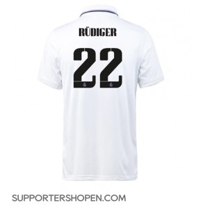 Real Madrid Antonio Rudiger #22 Hemma Matchtröja 2022-23 Kortärmad